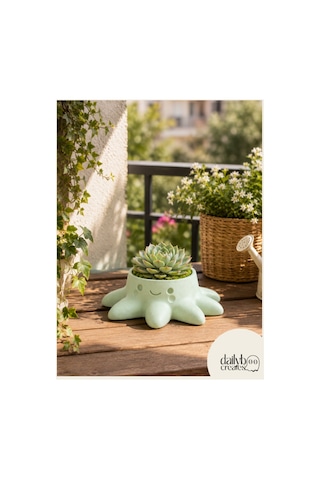 Dekoratif Ahtapot Saksı-bitki,çiçek,kaktüs Ve Sukulent Saksısı-modern Tarz Saksı
