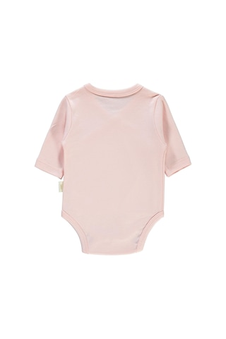 Civil Baby Bebek Organik Çıtçıtlı Badi 0-6 Ay Pembe