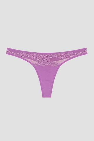 Joyful Spring Dantel Detaylı 3lü Tanga Külot Çok Renkli