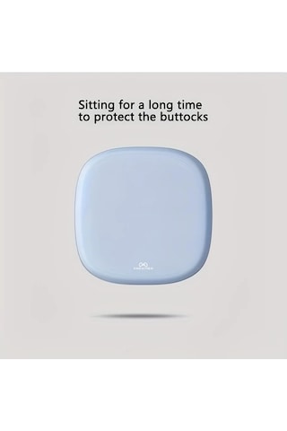 Xuweiwei Ev Ofis Araç İçin Ergonomik Jel Oturma Yastığı Gökyüzü Mavi 10 Saat Rahat Oturma Kalça Basıncını Azaltan Konforlu Polyester Gökyüzü Mavi
