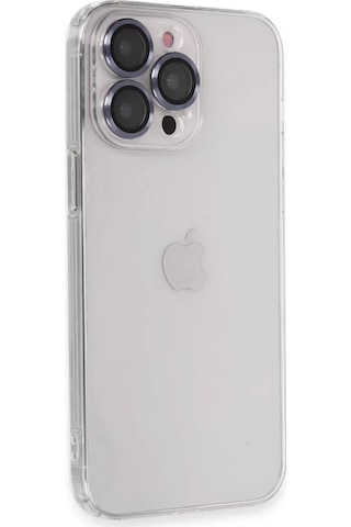 Newface Apple Uyumlu iPad iPhone 13 Pro Max Kılıf Luko Lens Silikon - Sierra Blue Mavi