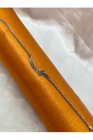 Kelepçeli Kı Lıç Gümüş Erkek Bileklik F160020101