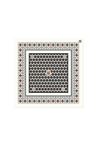Deserto Fashion 2026 Avantgarde Serisi Çift Taraflı %100 İpek Twill Eşarp 90x90 Çok Renkli 09704177