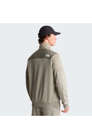 The North Face M Mountain Athletics 1/4 Zip Fleece 2.0 Erkek Sweatshirt-34092 Bej