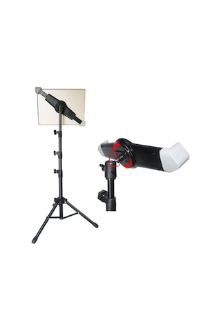 Ebitda Canlı Yayın Video Çekimi İçin 311v23 Geri Çekilebilir Ayarlanabilir Metal Tablet Tripod Standı