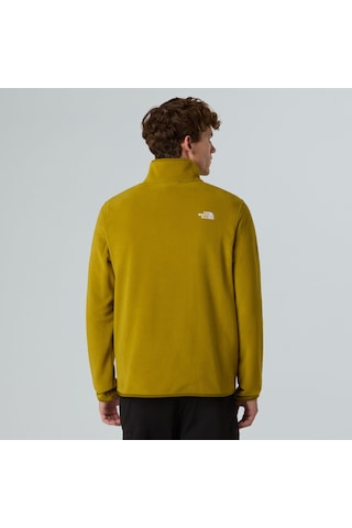 The North Face M Glacier Fleece 1/4 Zip Jacket Erkek Polar-30547 Yeşil