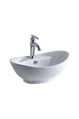 Lena - Tezgah Üstü Porselen Lavabo - E-5080- Beyaz