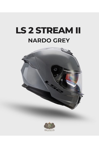 Ls 2 Stream 2 Nardo Gri Güneş Vizörlü Kapalı Kask