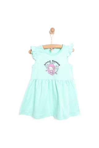 HelloBaby Basic Elbise Kız Bebek 24yhlbkelb027 Mint 24YHLBKELB027_Mint