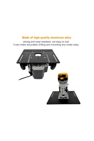 E22800-3 Yönlendirici Tablo Ekleme Plakası Alüminyum Alaşımlı