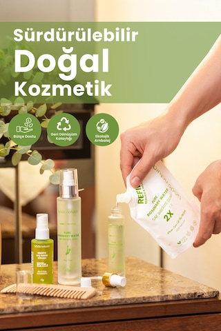 Bade Natural Biberiye Suyu Güçlendirici Saç Toniği Refill 200 ML