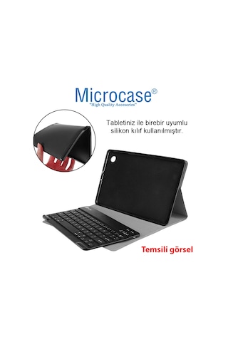 Honor Uyumlu Pad 8 12 inch Tablet Bluetooth Klavyeli Standlı Kılıf -BKK4