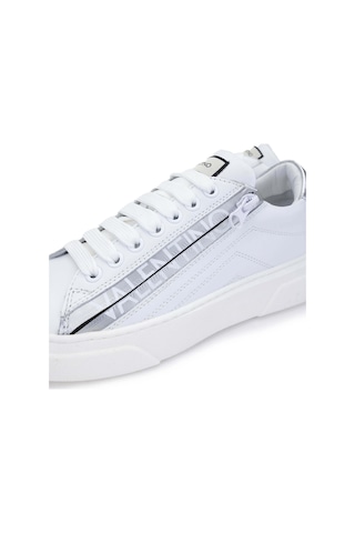 Mario Valentino Kadın Hakiki Deri Beyaz/gümüş Sneakers & Spor Ayakkabı 1040 91s3902 Bn Ayk Y24 Whıte/sılver Beyaz - Gümüş