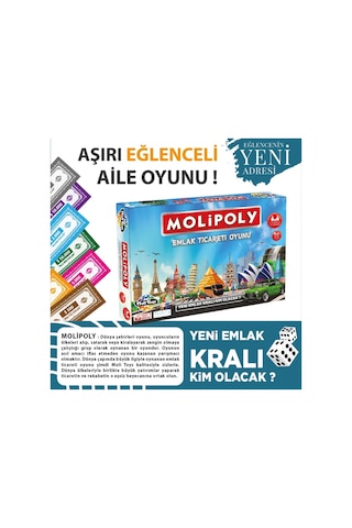 Molipoly Monopoly Metropol Mega City Emlak Ticaret Aile Oyunu