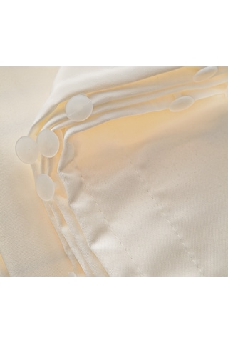 Atlas Saten Lüx Krem Güneşlik Perde -Kaliteyi Ucuza Alın- Krem