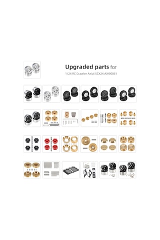 Samdoo Axı90081 Rc Araçları İçin 4 Adet 37mm Aluminyum Tüp Amortisör - Altın Renkli, Kaynaklı Yedek Yaylı