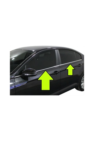 Volkswagen Passat B8.5 Uyumlu 2015 Ve Üzeri Krom Cam Çıtası 4 Parça Paslanmaz Çelik