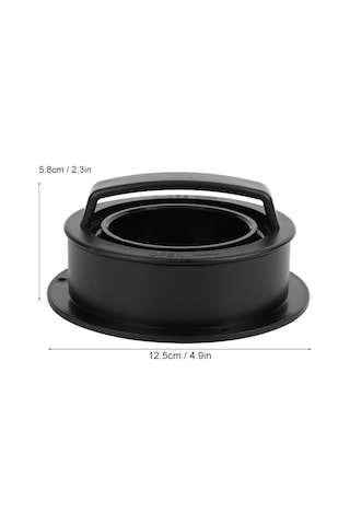 Padalink Üç Fonksiyonlu Ev Ofisi Hamburger Press Aleti - Teflon Kaplı, Yıkamalı, Tam & Küçük Börek Ve Hamburger Hazırlama Siyah