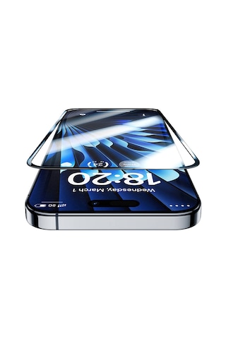 Apple iPhone 15 Pro Max Uyumlu Benks Glass Warrior Hd Cam Ekran Koruyucu Uygulama Aparatlı Kolay Kurulum