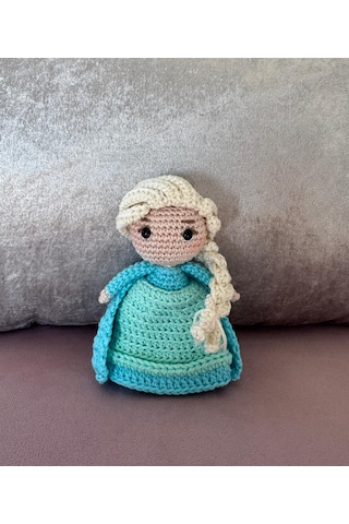 Mini Elsa Amigurumi Oyuncak Bebek 11 Cm 10