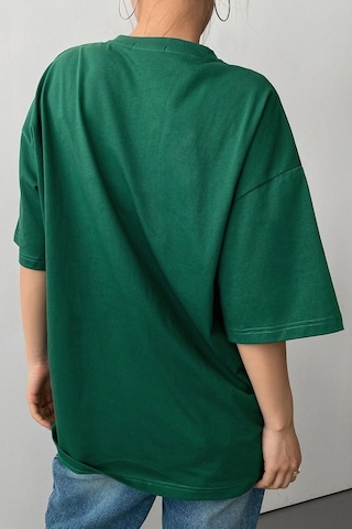Unisex Cosplay Haikyuu Baskılı T-shirt Yeşil