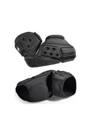 Hayalet Yarış Gh-hx03 1 Çift Motosiklet Koruyucu Dişli Kevlar Yarış Soğuk Geçirmez Rüzgar Geçirmez Diz Pedleri, Model: Peluş Ped İle Siyah Siyah