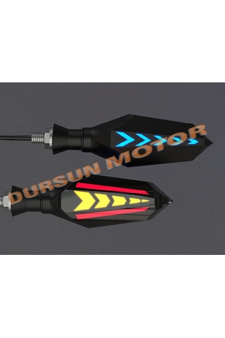 Motosiklet Amerikan Park Modüllü Yeni Nesil Led Li Sinyal Kayan