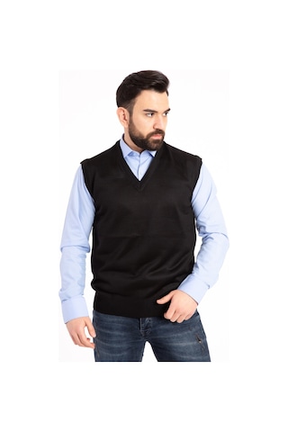 Erkek İnce Yün Triko Örgü Regular Kalıp Baba Süveter 5120 - S