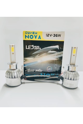Supernova Buz Mavi H1 Simsek Etkili Zenon Cob Led Xenon Led Headl