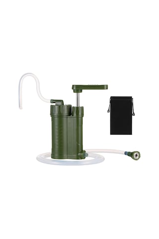 Neevoyu Taşınabilir Su Filtresi - 2000lt Kapasiteli, 0.01 Mikron Hassasiyetli Outdoor Seyahat İçin Ordu Yeşili