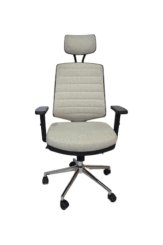 Kaya Ofis Jasper Pro Fabric Krom 140 Kg Kapasiteli Krem