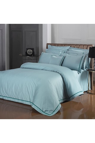 Sarev Odeo Saten Nevresim Takımı Çift Kişilik , .yeşil Yeşil