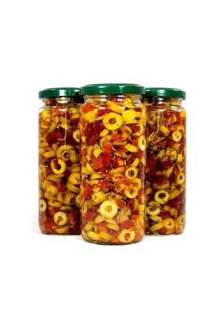 İzorya Zeytunca Domates Soslu Yeşil Zeytin 450 G