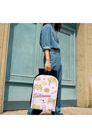 Trendooze Uygun, Siyah Siyah Siyah Sırt Seyahat, Sailor Organizasyon Moon Kawaii Karikatür, İş İnç İle, İçin, Genç, Dizüstü Çoklu Cf76 Çantası, Çalışması Bölmeleri Bilgisayara 15.6 Ge Siyah