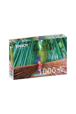 Enjoy 1000 Parça Bambu Ormanında Asyalı Kadın Puzzle