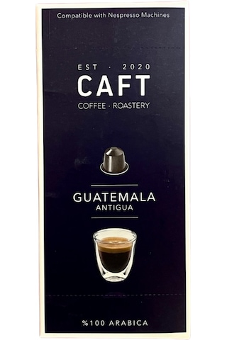 Caft Coffee Guatemala Alüminyum Kapsül Kahve Nespresso Uyumlu 10'lu
