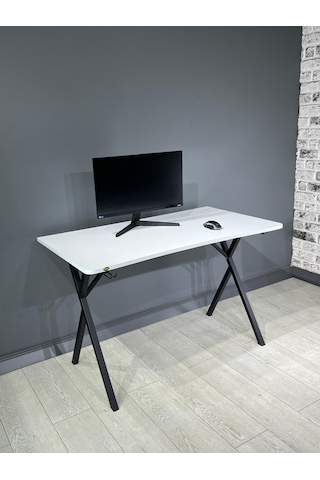 Heygaming Profesyonel Oyuncu Masası Beyaz Bilgisayar Masası Beyaz - Siyah