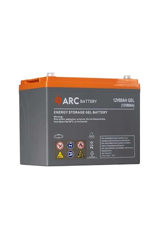 Arc Battery 12 Volt 80 Amper Jel Akü Üretim Yılı:2024