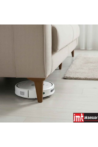 Aspen 20 Cm Ceviz 4'lü Set Koltuk Baza Dolap Tv Ünitesi Yatak Odası Konsol Ayağı Ceviz