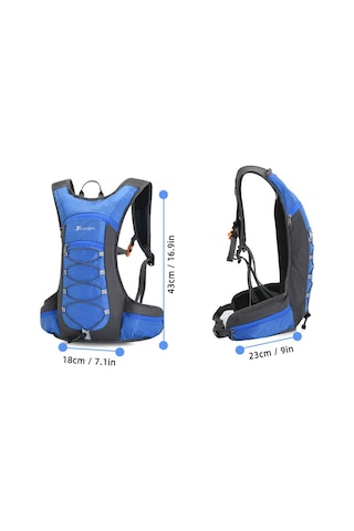Junletu-10 L Bisiklet Hidrasyon Sırt Çantası Hafif Yürüyüş Sırt Y18717b Siyah