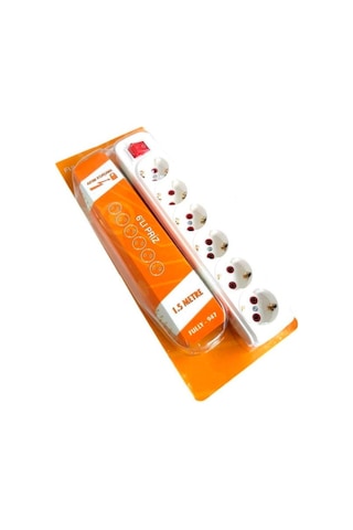 Fully 947 6'lı Akım Korumalı Priz 1.5 Metre Beyaz