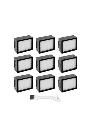 Yaleker Irobot Roomba I-j-e Serisi İ7,i3,i6,i8,e5,e6,e7 İçin 9 Adet Hepa Filtre Seti - Yüksek Verimli Toz Ve Saç Tutma - Süpürge Performansını Korur