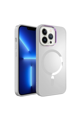 Apple Uyumlu iPhone 13 Pro Kılıf Magsafe Wireless Şarj Özellikli Zore Stil Kılıf