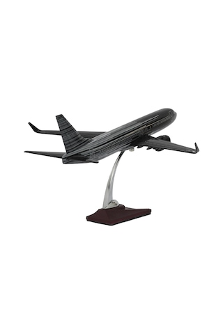Zekupp Boeing 737-800 1/100 Siyah Çok Çizgili Tasarım Model Uçak