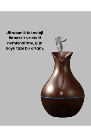 Northcity Usb Şarjlı 7 Renk Led Işıklı Sessiz Mini Hava Nemlendirici - Ultra Sessiz Ve Aromaterapi
