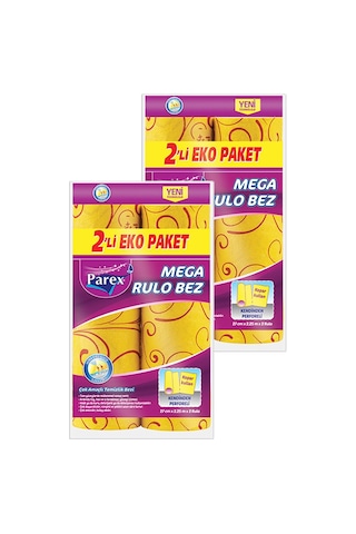 Mega Rulo Temizlik Bezi 2'li Eko Paket İkili Set