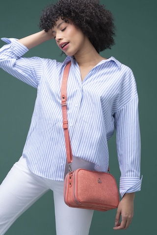 Benetton Bnt 1277 Çapraz Çanta Std / Mercan Mercan