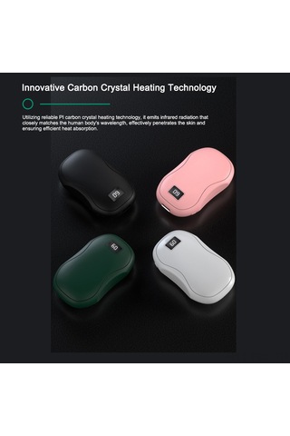 Padalink Kışın Taşınabilir El Isıtıcı Ve Powerbank - 3 Ayar, 5000mah, Hızlı Isınma Beyaz