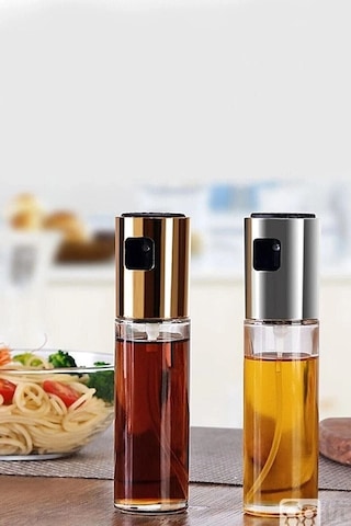 Hubrendy Tedarik Sprey Cam Şişe Zeytinyağı Sirke Yağ Püskürtücü Yağdanlık 100 Ml 1456034