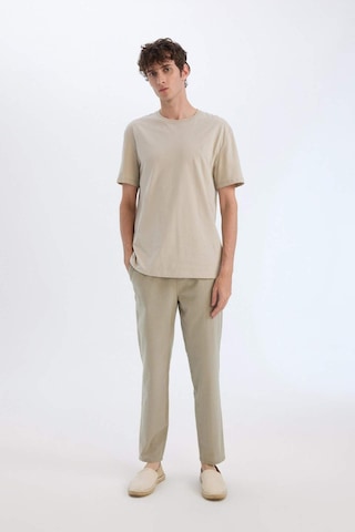 DeFacto %100 Pamuk Keten Görünümlü Yazlık Jogger Pantolon Dar Paça Beli Bağcıklı Lastikli Cepli Z6475AZ25SPKH404